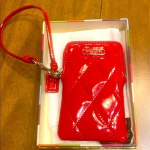 Coach Phone Wristlet